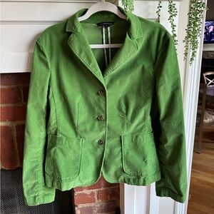 Lands' End Green Blazer Classic Fit